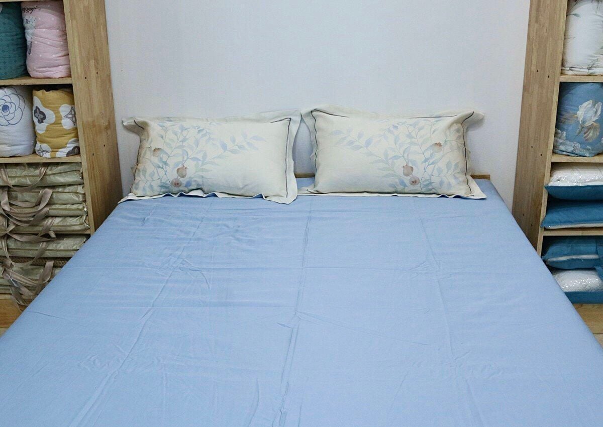 Tấm phủ đệm và 2 vỏ gối đầu Tencel 