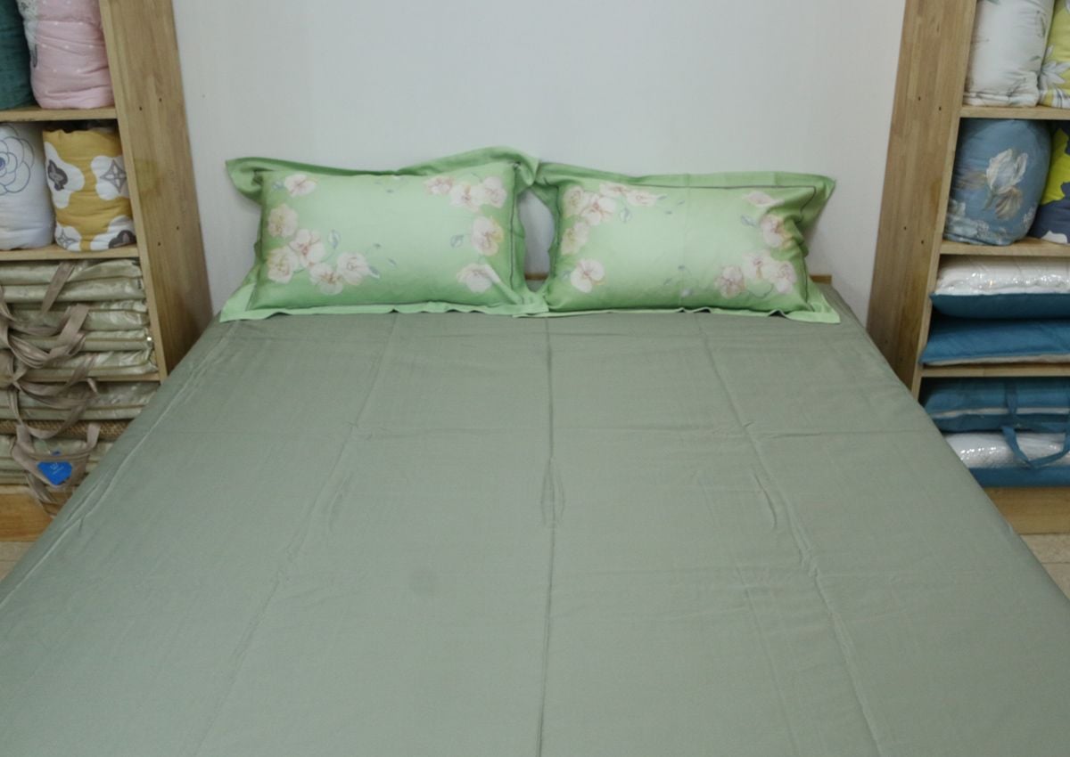  Tấm phủ đệm và 2 vỏ gối đầu Tencel 