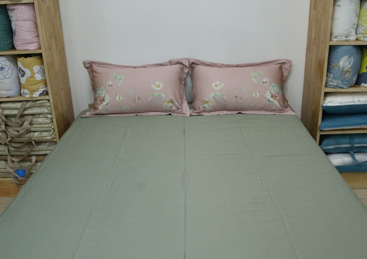  Tấm phủ đệm và 2 vỏ gối đầu Tencel 