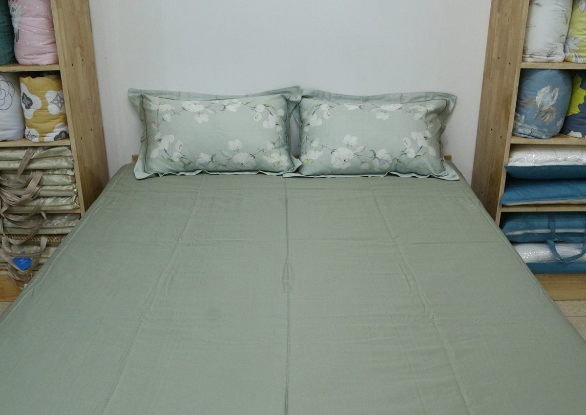  Tấm phủ đệm và 2 vỏ gối đầu Tencel 