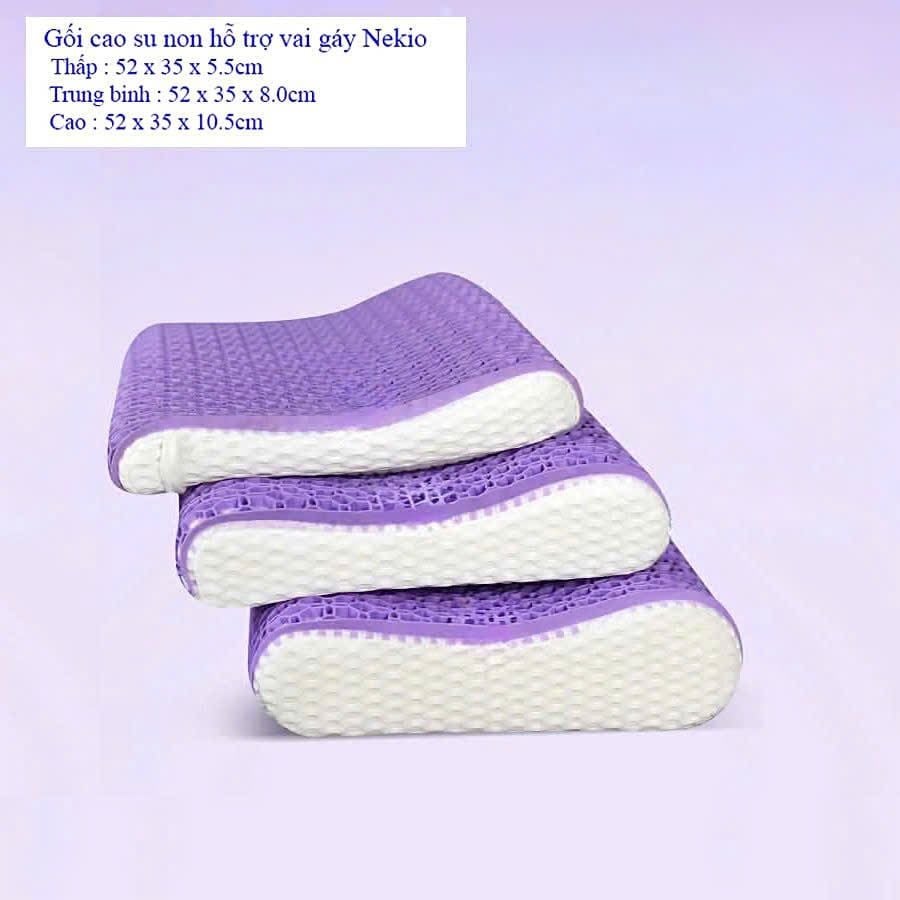  Gối cao su hỗ trợ vai gáy (waves) 