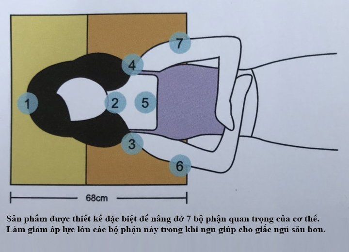  Gối hỗ trợ vai gáy và trào ngược dạ dày 