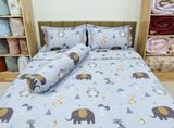  Bộ chăn ga lụa Tencel Voi con 