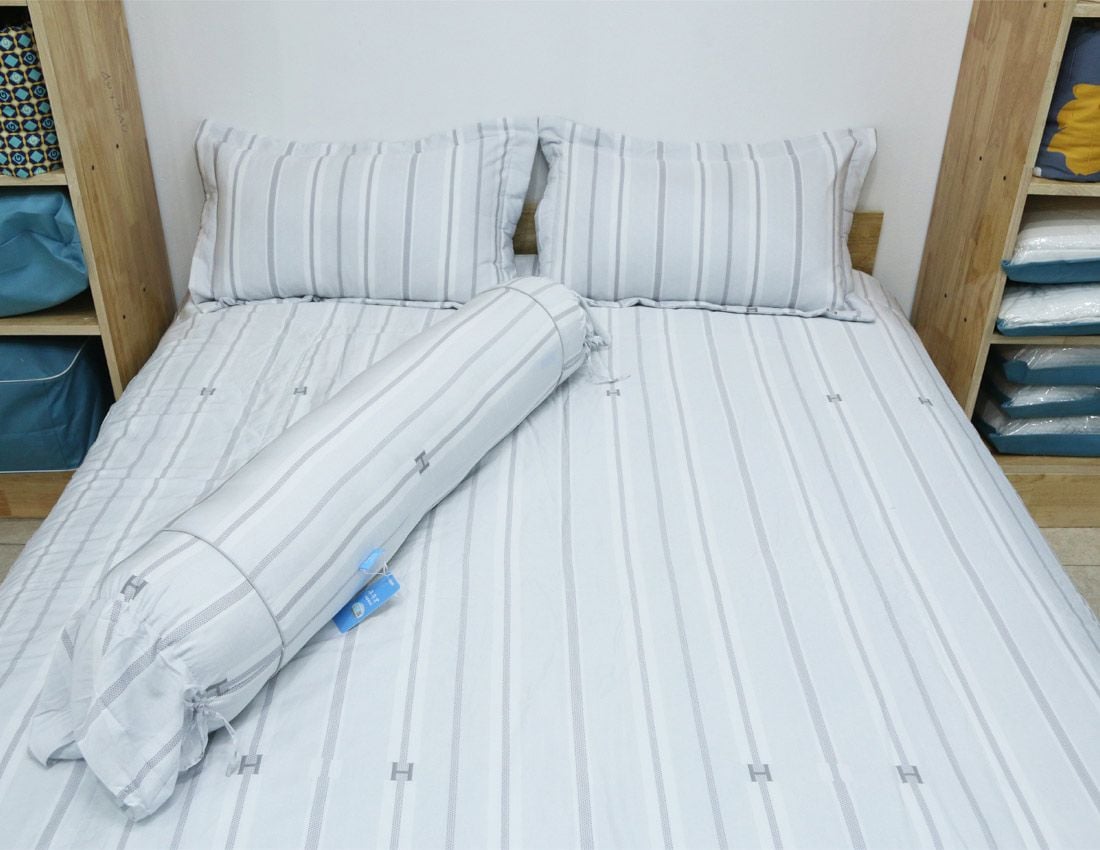  Bộ chăn ga Modal Ghi Xám 