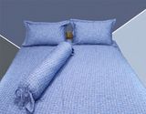  Bộ chăn ga lụa Protencel-S Xanh Họa Tiết 
