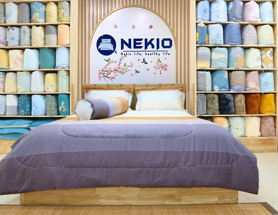  Bộ chăn ga Modal Kẻ Nâu 