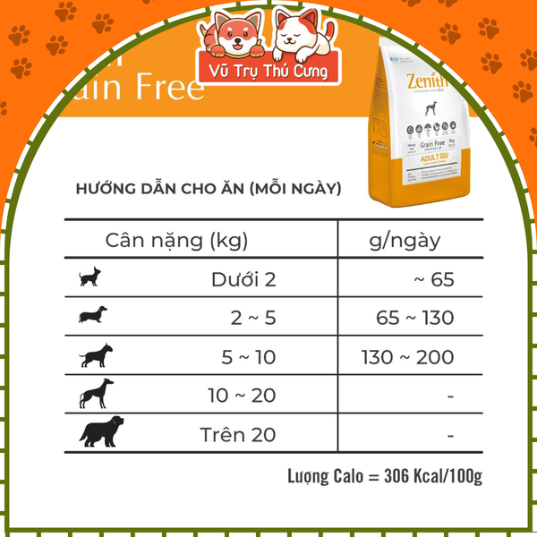 Hạt mềm Zenith Adult dành cho Chó trưởng thành