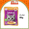 Pate Whiskas dành cho mèo lớn 1 tuổi, gói 80g