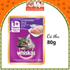 Pate Whiskas dành cho mèo lớn 1 tuổi, gói 80g