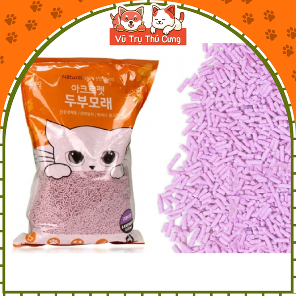 (Thùng 6 túi) Cát đậu nành Pura Acropet 5L dành cho mèo con