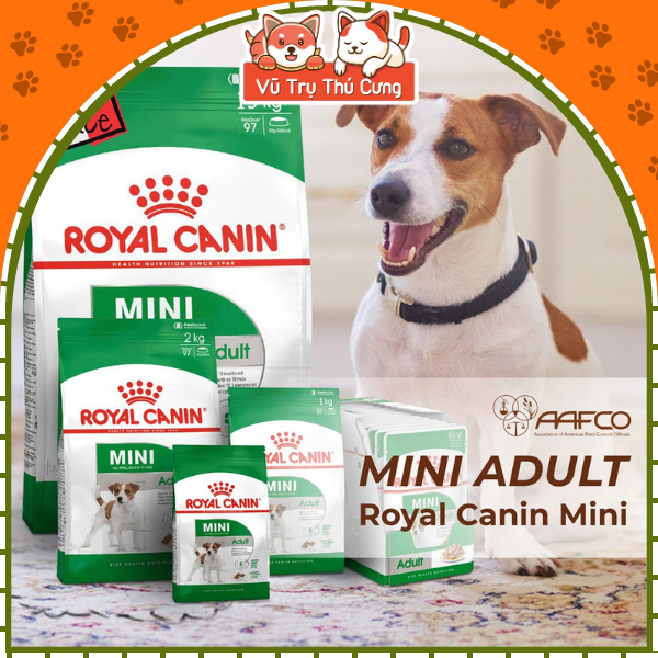 Hạt cho chó trưởng thành Royal Canin Mini Adult 800g, 2kg