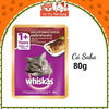 Pate Whiskas dành cho mèo lớn 1 tuổi, gói 80g