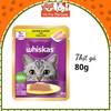 Pate Whiskas dành cho mèo con, mèo trưởng thành 80g