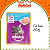 Pate Whiskas dành cho mèo con, mèo trưởng thành 80g
