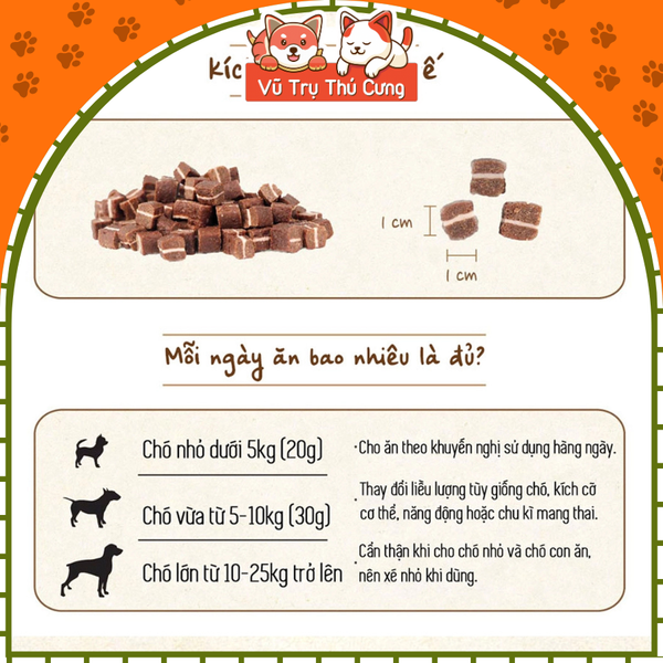 Snack Cho Chó Phô Mai Viên Mix Thịt Cừu Bowwow Hàn Quốc 100g