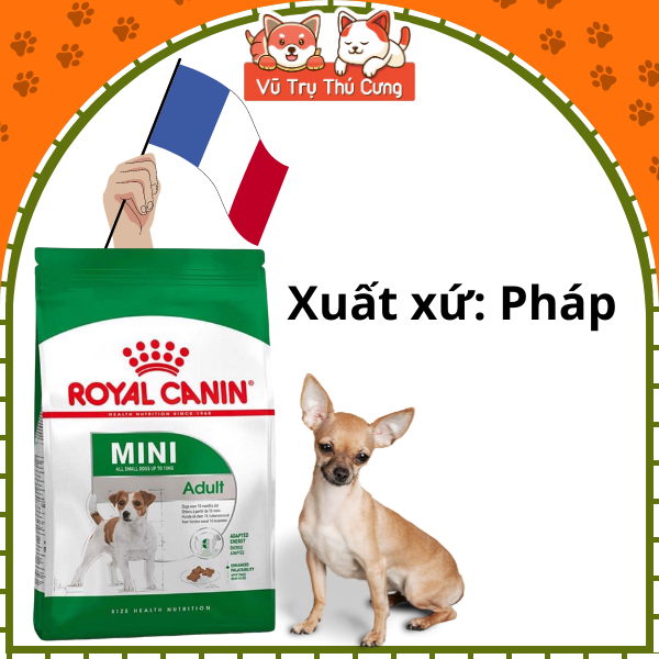 Hạt cho chó trưởng thành Royal Canin Mini Adult 800g, 2kg