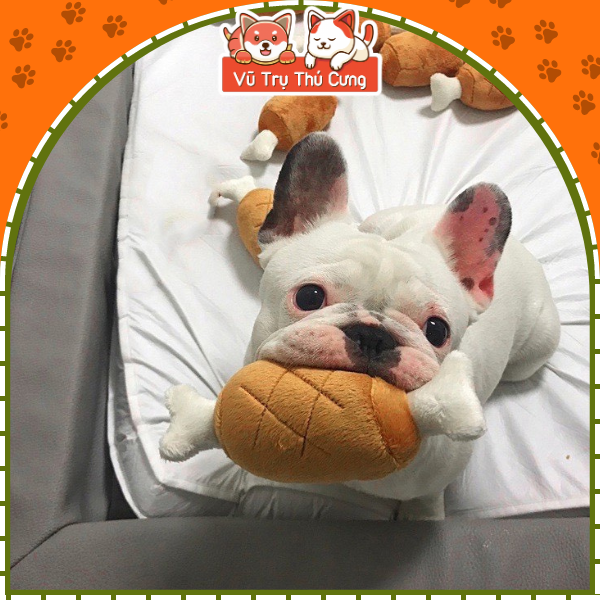 Đồ chơi nhai gặm cho chó, đùi gà nhồi bông