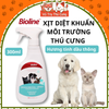 Xịt khử mùi hôi nước tiểu chó mèo, kháng khuẩn Bioline 300ml