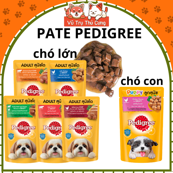 Pate cho chó Pedigree xuất xứ Thái Lan