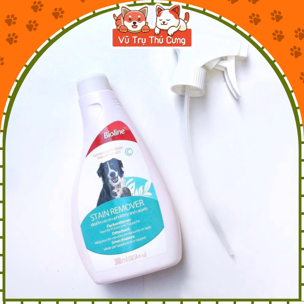 Xịt khử mùi hôi nước tiểu chó mèo, kháng khuẩn Bioline 300ml