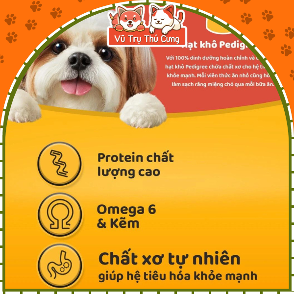 Thức ăn Hạt Pedigree cho Chó trưởng thành vị Bò 1,5Kg