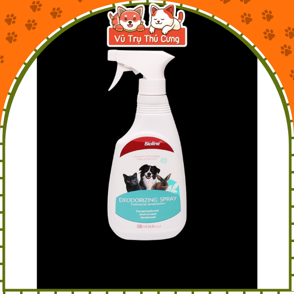 Xịt khử mùi hôi nước tiểu chó mèo, kháng khuẩn Bioline 300ml