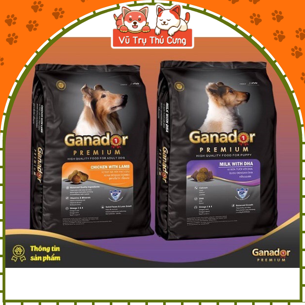 Hạt cho Chó Ganador Mọi Độ Tuổi Đa dạng Hương vị, Dinh dưỡng Tối ưu 1,2kg