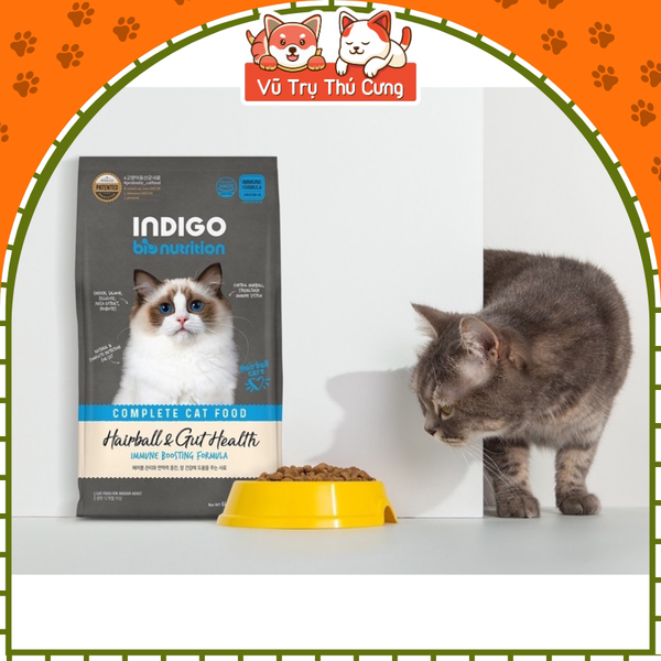 Hạt hữu cơ INDIGO Hàn Quốc cho Mèo 2Kg, giúp Tiêu búi lông và Mượt lông da