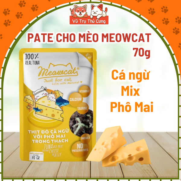 Pate Meowcat cho Mèo bổ sung dinh dưỡng 70g