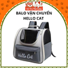 Balo vận chuyển chó mèo thoáng khí Hello Cat