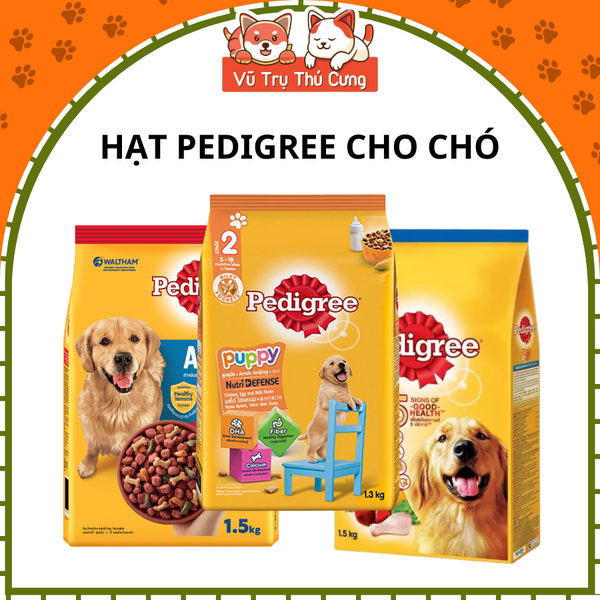 Thức Ăn Hạt Pedigree Vị Gà, Bò và Rau Củ Cho Chó