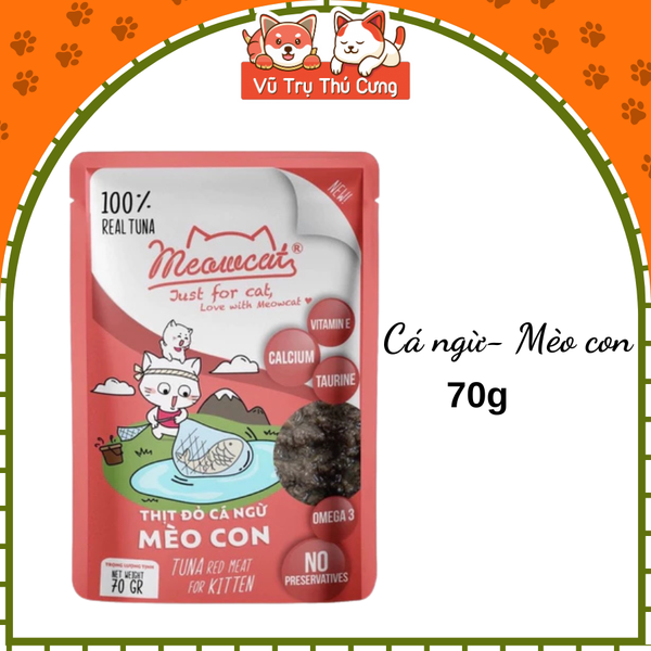 Pate Meowcat cho Mèo bổ sung dinh dưỡng 70g