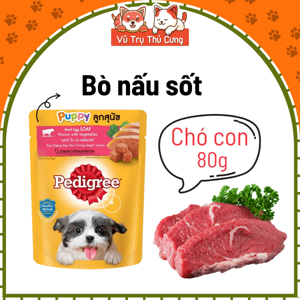 Pate cho chó Pedigree xuất xứ Thái Lan
