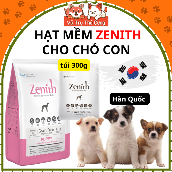 (3Kg) Thức Ăn Hạt mềm Zenith Puppy Dành Cho Chó Con