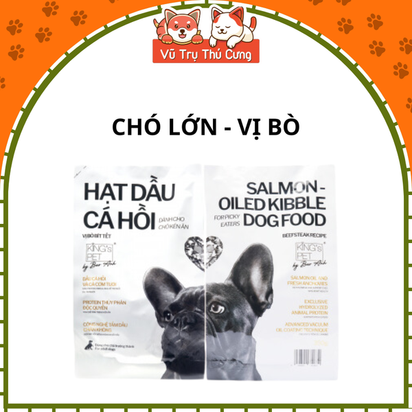 Hạt Cho Chó Bổ Sung Dầu Cá Hồi King's Pet2