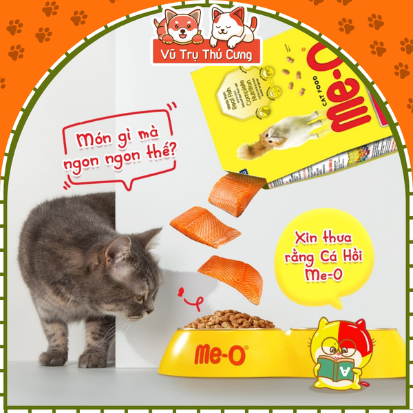 Thức Ăn Hạt Me-O Cho Mèo Nhiều Hương Vị Dinh Dưỡng