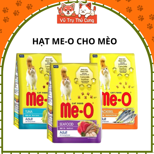 Thức Ăn Hạt Me-O Cho Mèo Nhiều Hương Vị Dinh Dưỡng