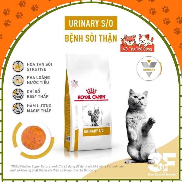 Hạt cho mèo bị sỏi thận Royal Canin Urinary S/O 400g