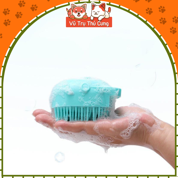Dụng cụ Massage tạo bọt tắm cho thú cưng tiện lợi