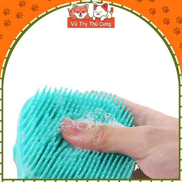 Dụng cụ Massage tạo bọt tắm cho thú cưng tiện lợi