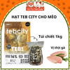 Thức ăn Hạt cho mèo Tebcity mix topping thịt gà siêu dinh dưỡng, không ngũ cốc 1,5Kg2