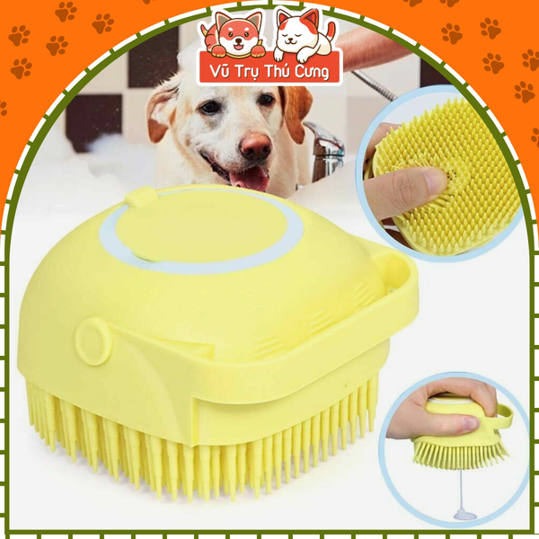 Dụng cụ Massage tạo bọt tắm cho thú cưng tiện lợi