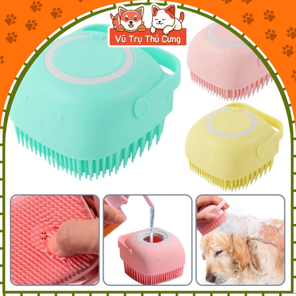 Dụng cụ Massage tạo bọt tắm cho thú cưng tiện lợi