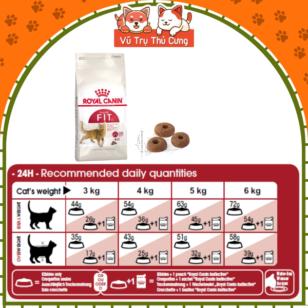 Hạt cho Mèo trưởng thành Royal Canin Fit32 (400g)