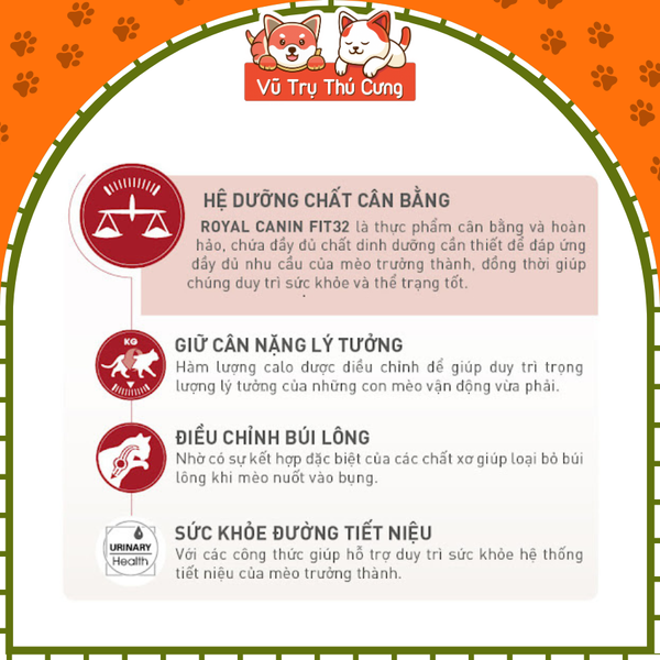 Hạt cho Mèo trưởng thành Royal Canin Fit32 (400g)