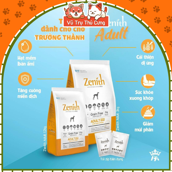 Hạt mềm Zenith Adult dành cho Chó trưởng thành