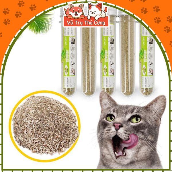 Cỏ bạc hà cho mèo giảm căng thẳng, Cỏ mèo tiêu búi lông 50ml