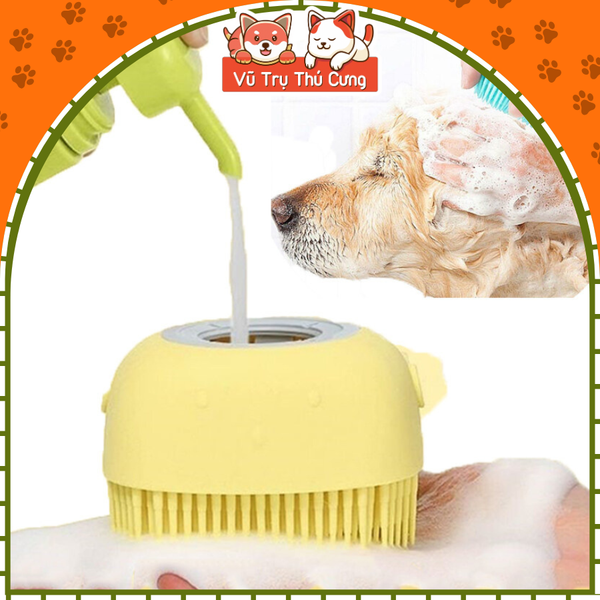 Dụng cụ Massage tạo bọt tắm cho thú cưng tiện lợi