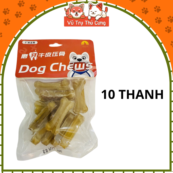Snack Xương da bò cho Chó gặm Bổ Sung Dinh Dưỡng Nhiều Thanh