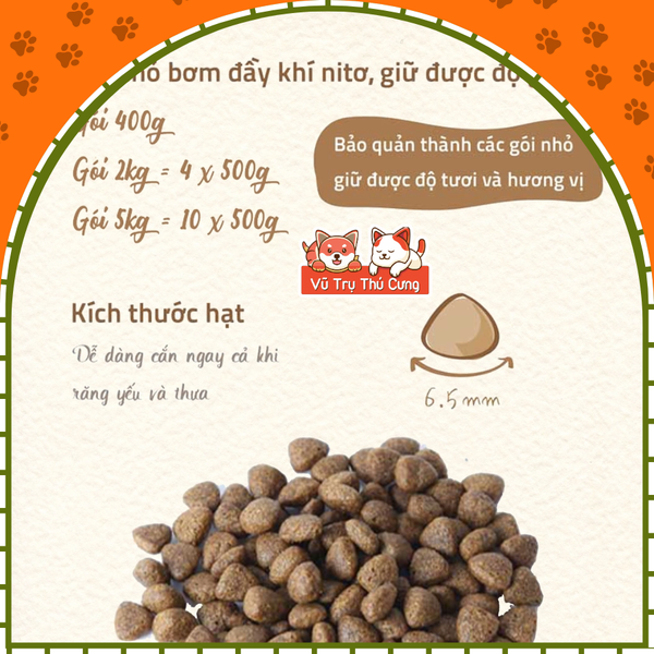 Hạt hữu cơ cho Mèo con Natural Core Bene C1